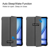 For-iPad-Air-11-(2025)-/-(2024)-Case-PU-Leather-Protective-Tri-Fold-Stand-Smart-Cover-Grey