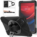 For-Lenovo-Tab-M11-TB-330FU-/-331FC-/-Xiaoxin-Pad-11-2024-Case-PC+Silicone-Tablet-Cover-with-Shoulder-Strap-Black