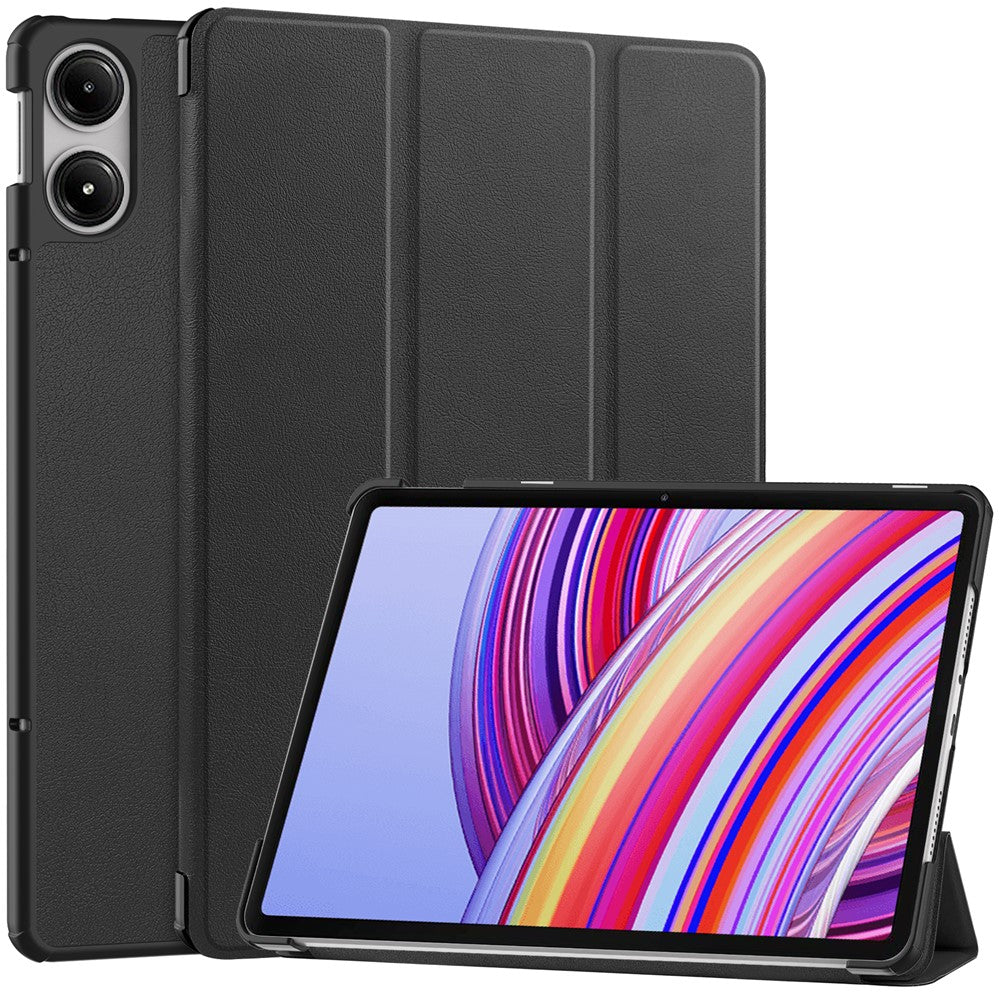 Tablet-Case-for-Xiaomi-Redmi-Pad-Pro-/-Redmi-Pad-Pro-5G-/-Poco-Pad-Tri-Fold-Stand-Leather-Cover-Black