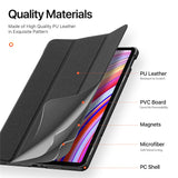 DUX-DUCIS-Domo-Series-for-Xiaomi-Redmi-Pad-Pro-/-Pad-Pro-5G-/-Poco-Pad-4G-/-Poco-Pad-5G-Leather-Case-Tri-Fold-Stand-with-Pencil-Holder-Black