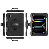 For-iPad-Pro-11-(2025)-/-11-(2024)-Kickstand-Case-Anti-Scratch-Tablet-Cover-with-Shoulder-Strap-Black