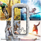 PULUZ-PU9115W-Waterproof-Cover-for-iPhone-14-Pro-/-14-/-13-Pro-/-13-/-12-Pro-/-12-PC-+-Glass-40m-Phone-Diving-Case-(Upgraded-Version)