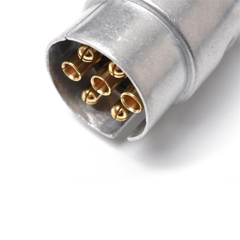 7-Pin-Aluminium-Alloy-EU-Plug-Trailer-Truck-Towing-Electrics-12V-Connector-Adapter