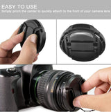 72mm-Center-Pinch-Camera-Lens-Cap(Black)
