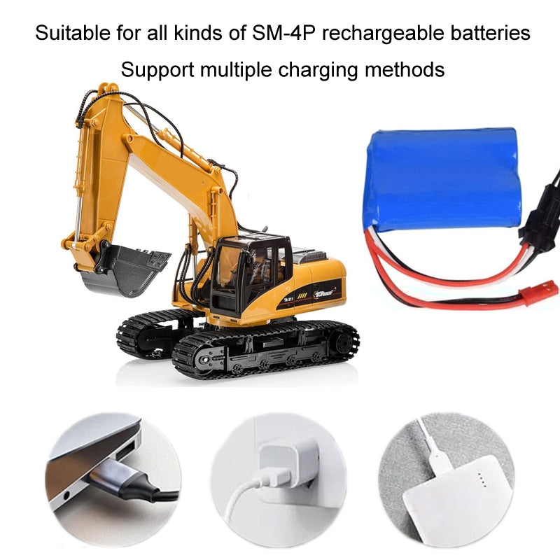 7.4V-18650-Lithium-Battery-USB-Charging-Cable(SM-4P)