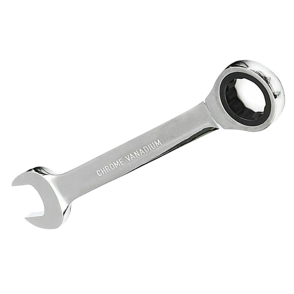 6mm-32mm Steel Metric Fixed Head Ratchet Spanner Wrench Hand Nut Tools 7mm