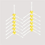 12Pcs/Set 3-Armed Side Brushes for iRobot Roomba 5/6/7 Series Vacuum Cleaner