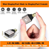 8K-60Hz-Male-Mini-Displayport-to-Female-Displayport-Adapter-DP-Converter