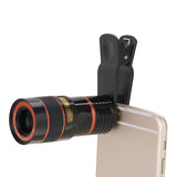 8X-Zoom-Telescope-Telephoto-Camera-Lens-with-Clip(Black)