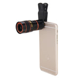 8X-Zoom-Telescope-Telephoto-Camera-Lens-with-Clip(Black)