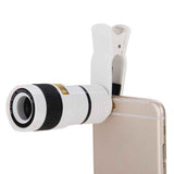 8X-Zoom-Telescope-Telephoto-Camera-Lens-with-Clip(White)
