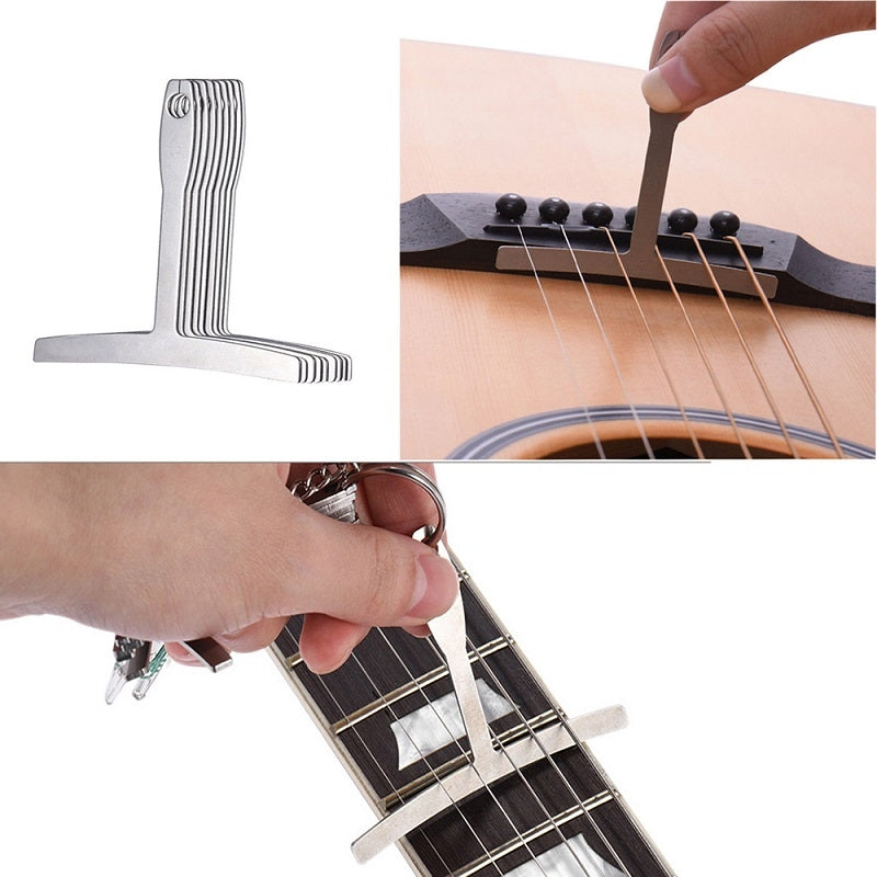 9-in-1-Guitar-T-shaped-ruler-Neck-Fingerboard-Frets-Radian,-String-Yard-Radian-Adjustable-Measuring-Caliper
