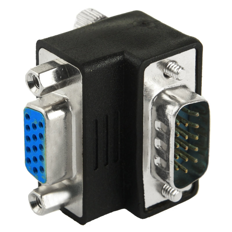 90-Degree-VGA-15-Pin-Male-to-Female-Right-Angle-Adapter