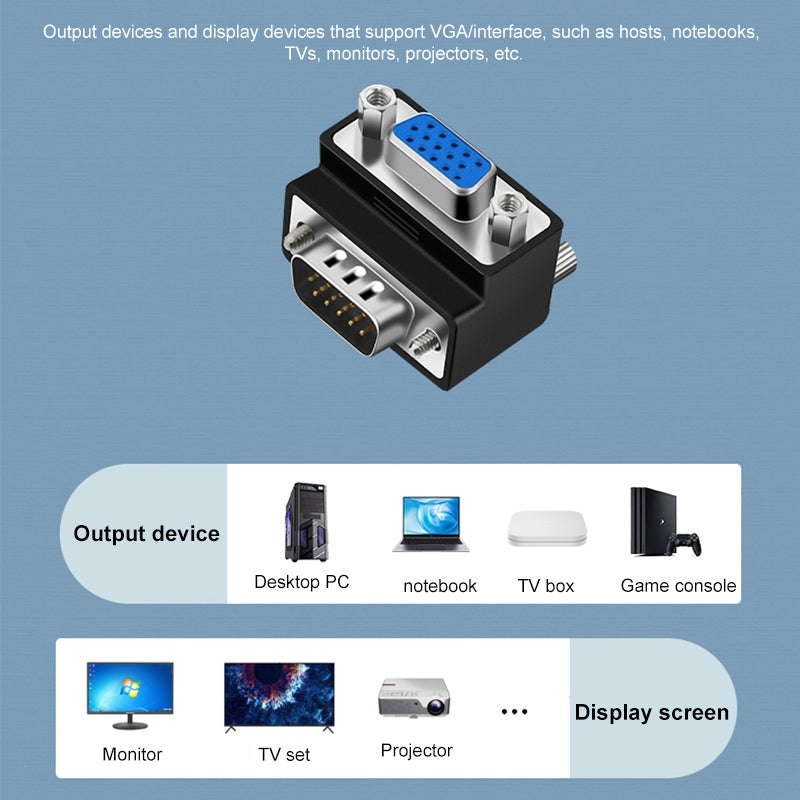 90-Degree-VGA-15-Pin-Male-to-Female-Right-Angle-Adapter
