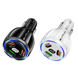 90W-Super-Fast-Charging-USB-C-Car-Charger-Dual-PD-30W+QC3.0-Charging-Station(Black)