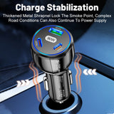 90W-Super-Fast-Charging-USB-C-Car-Charger-Dual-PD-30W+QC3.0-Charging-Station(Black)