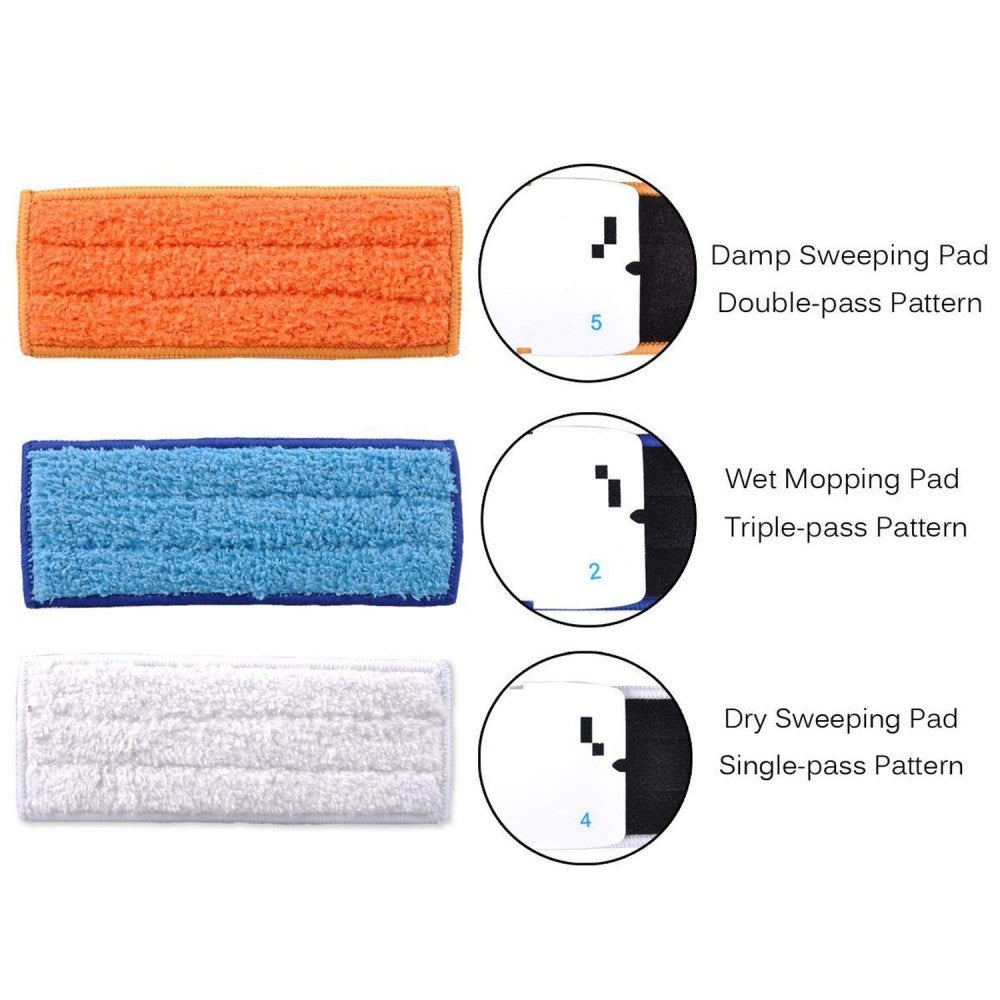 9Pcs/Set Wet Mopping Pad Dry Sweeping Pad for iRobot Braava Jet 240/241