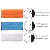 9Pcs/Set Wet Mopping Pad Dry Sweeping Pad for iRobot Braava Jet 240/241