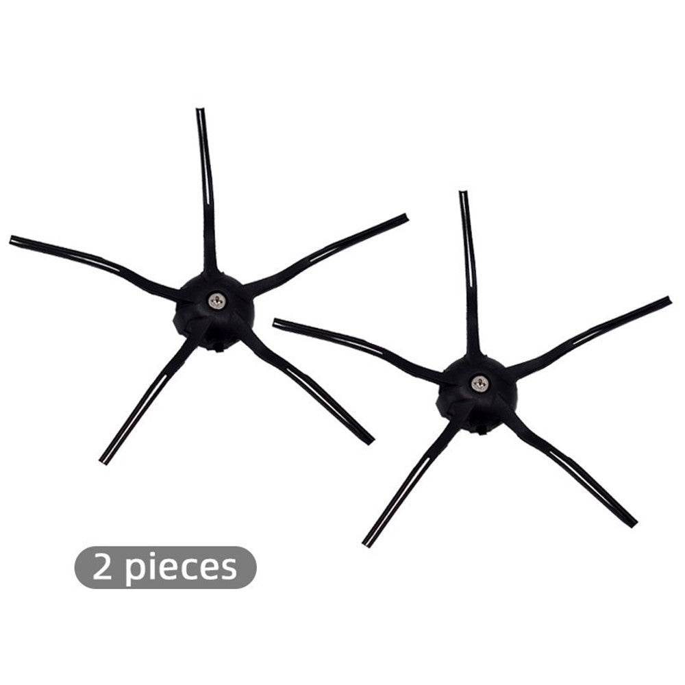 2Pcs / Set Side Brushes Replacement Parts for Roborock S50 / S55 / S5 Max / S6 / S8 / S8+ / S8 Pro Ultra / Xiaowa E35 E2 - Black