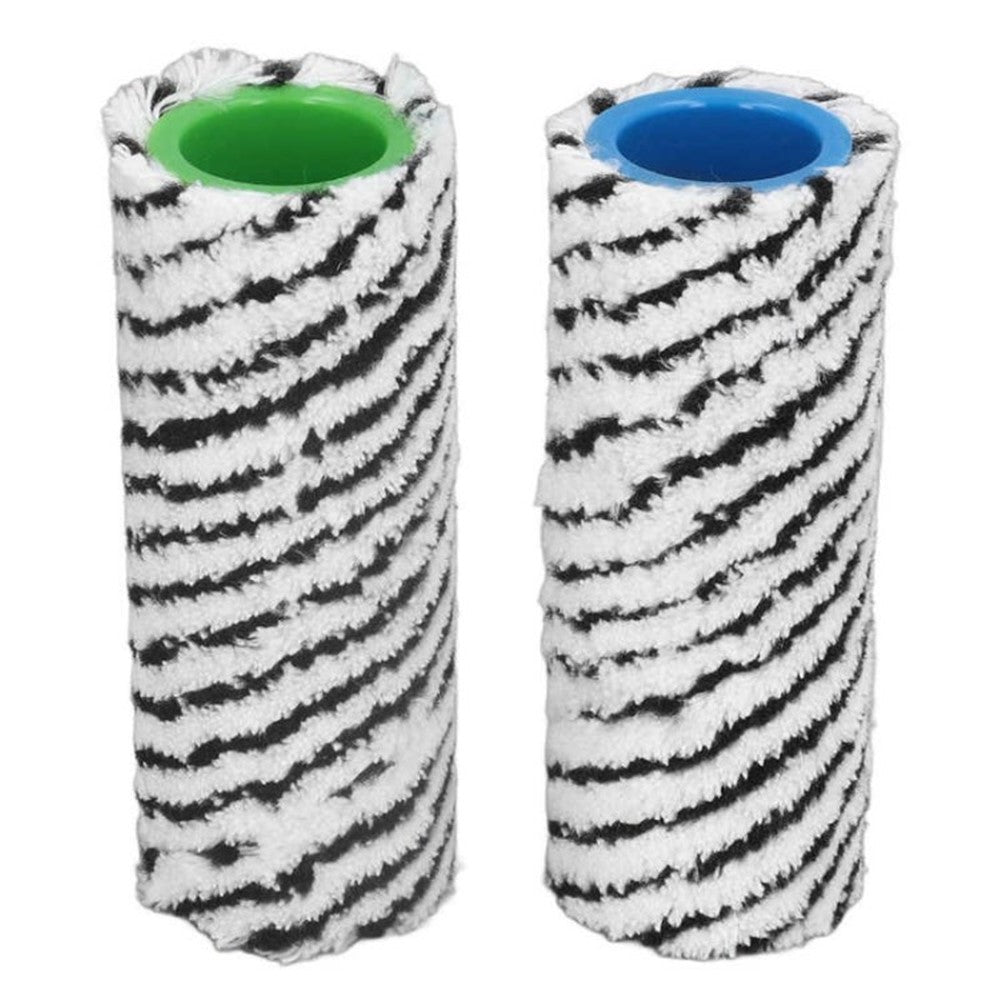 2Pcs For Karcher FC3 FC3D FC5 FC5D Floor Cleaner Brush Roller Replacement Parts - Black