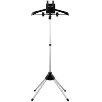 Home Floor Foldable Garment Steamer Rack Hanging Steamer Ironing Accessories - Black