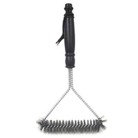 BBQ Grill Cleaning Brush 12-Inch Y-Shaped Curl Bristle Brush Grill Cleaning Tool