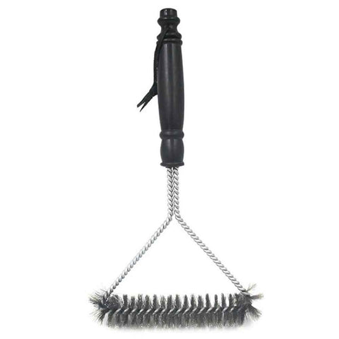 BBQ Grill Cleaning Brush 12-Inch Y-Shaped Curl Bristle Brush Grill Cleaning Tool