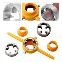 6Pcs / Set Plastic+Alloy Thread Maker Tool Pipe Threader Manual Plumbing Tool Threader Kit for Threading
