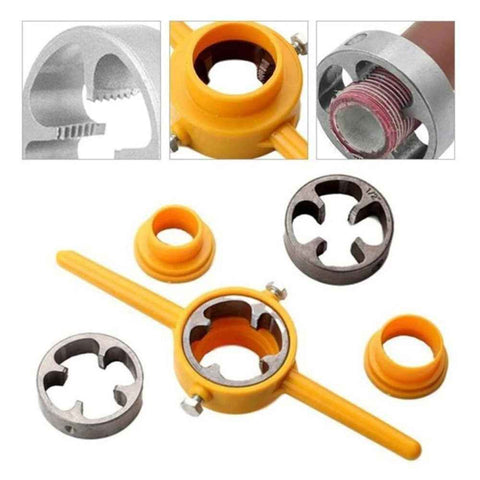 6Pcs / Set Plastic+Alloy Thread Maker Tool Pipe Threader Manual Plumbing Tool Threader Kit for Threading