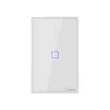 Sonoff T2 Touch 120mm Tempered Glass Panel Wall Switch Smart Home Light Touch Switch, Compatible with Alexa and Google Home, AC 100V-240V, US Plug