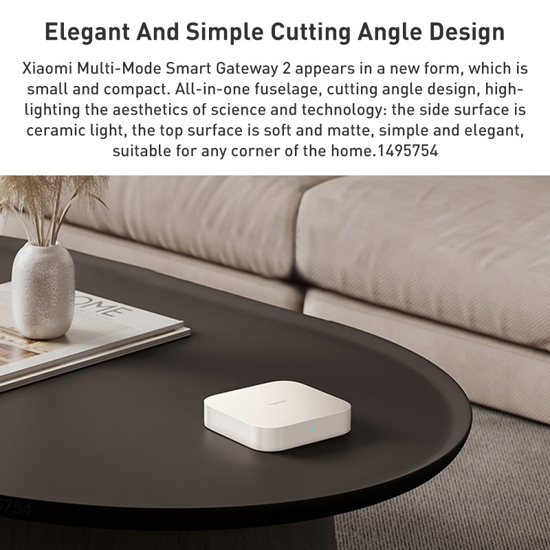 Original Xiaomi Multimode Smart Home Gateway 2 WiFi BT ZigBee RJ45 Connect(White)