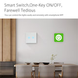 NEO NAS-SC02W Wireless WiFi EU Smart Light Control Switch 2Gang