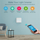 NEO NAS-SC02W Wireless WiFi EU Smart Light Control Switch 2Gang