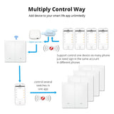 2 Buttons Intelligent Switch Smart Wall Switch (White)