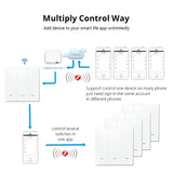 3 Buttons Intelligent Switch Smart Wall Switch (White)
