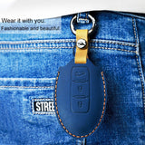 For-Nissan-Car-Cowhide-Leather-Key-Protective-Cover-Key-Case,-Three-Keys-Tailgate-Version-(Brown)