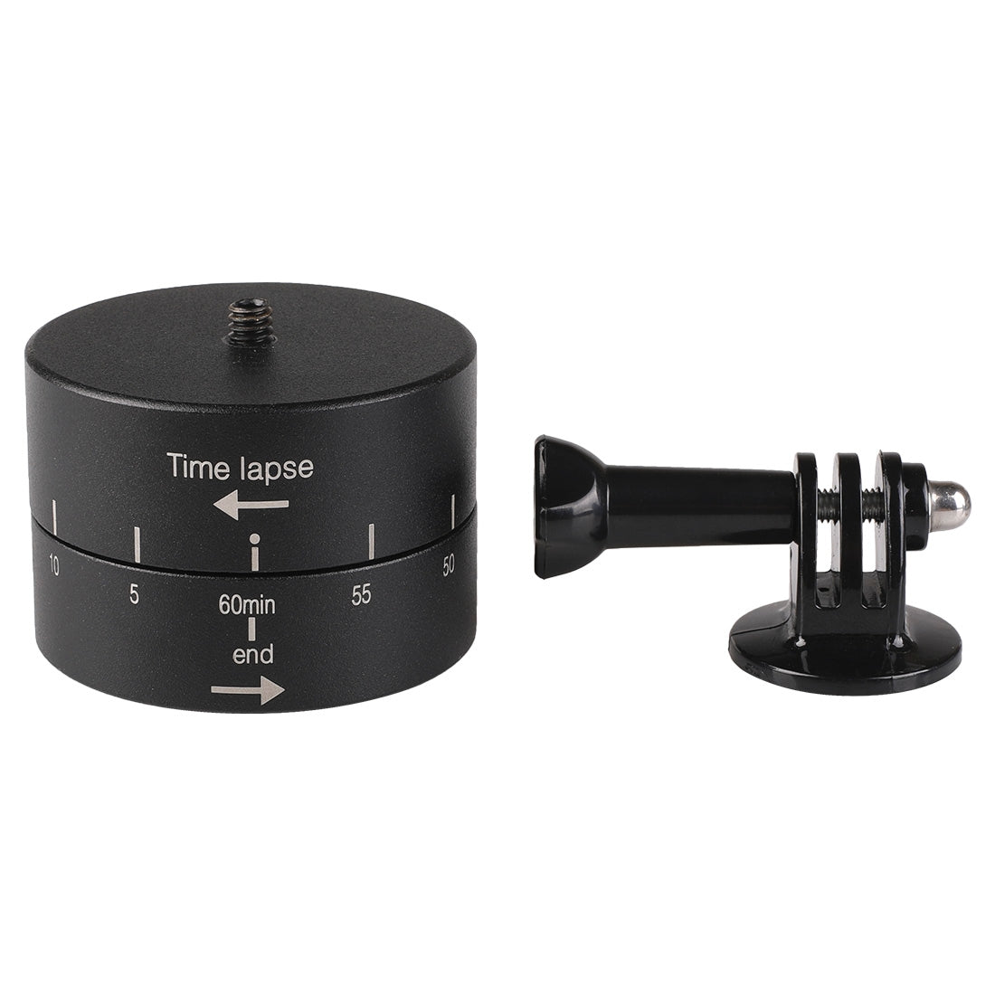 360-Degree-Auto-Rotation-60-Minutes-Time-Lapse-Stabilizer-Tripod-Head-Adapter-for-GoPro(Black)
