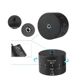 360-Degree-Auto-Rotation-60-Minutes-Time-Lapse-Stabilizer-Tripod-Head-Adapter-for-GoPro(Black)