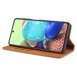 For-Samsung-Galaxy-M51-(Side-Fingerprint)-AZNS-Magnetic-Calf-Texture-Horizontal-Flip-Leather-Case-with-Card-Slots-&-Holder-&-Wallet(Dark-Brown)