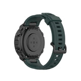 For-Amazfit-T-Rex-Pro-/-Amazfit-T-Rex-Silicone-Watch-Band-with-Dismantling-Tools,-One-Size(Olive-Green)