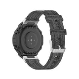 For-Amazfit-T-Rex-Pro-/-Amazfit-T-Rex-Nylon-Canvas-Watch-Band-with-Dismantling-Tools,-One-Size(Grey)