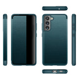 For-Samsung-Galaxy-S21-FE-Shockproof-Horizontal-Flip-Plain-Leather-Phone-Case(Black)