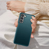 For-Samsung-Galaxy-S21-FE-Shockproof-Horizontal-Flip-Plain-Leather-Phone-Case(Black)