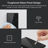 Sonoff T3 US-TX 433 RF WIFI Smart Remote Control Wall Touch Switch, US Plug, Style:Double Buttons