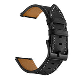 For-Samsung-Galaxy-Watch-3-41mm-Leather-Watch-Band(Black)