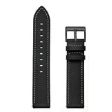 For-Samsung-Galaxy-Watch-3-41mm-Leather-Watch-Band(Black)