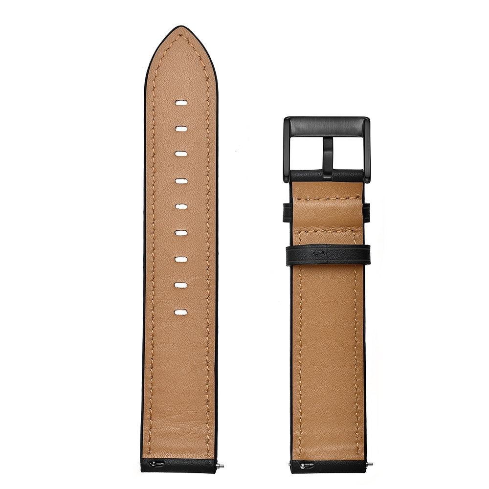 For-Samsung-Galaxy-Watch-3-41mm-Leather-Watch-Band(Black)