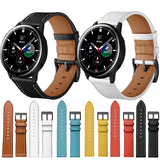 For-Samsung-Galaxy-Watch-3-41mm-Leather-Watch-Band(Black)