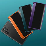 For-Samsung-Galaxy-S22-Ultra-5G-Window-View-Leather-Phone-Case(Green)
