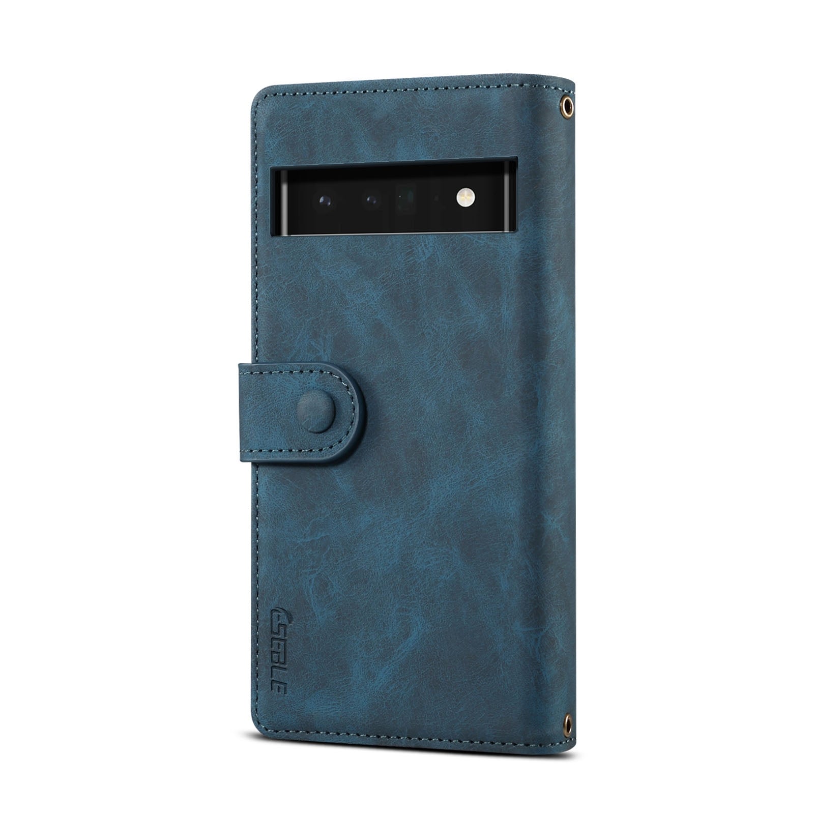 For-Google-Pixel-6a-Retro-Frosted-Horizontal-Flip-Leather-Phone-Case(Deep-Green)